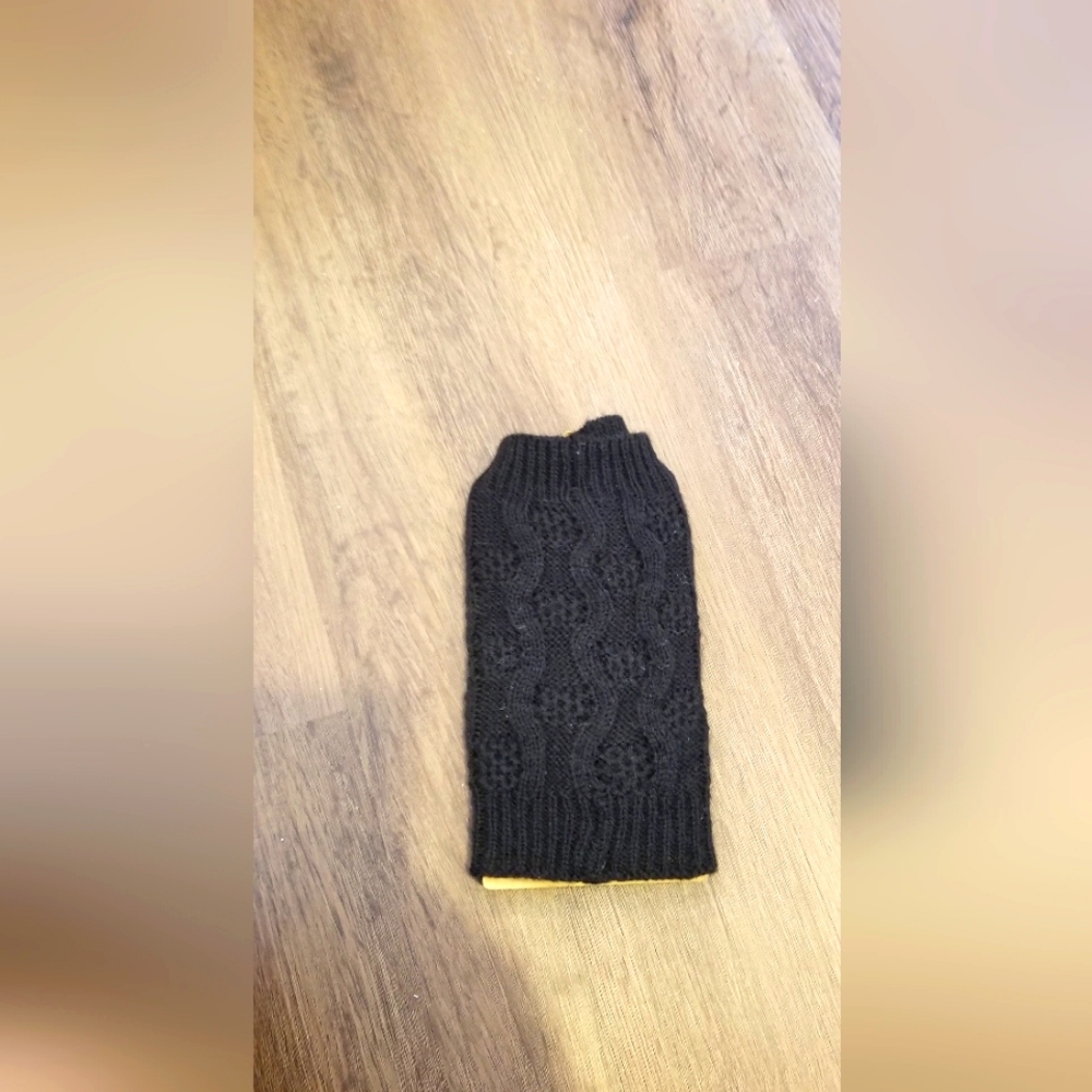 NWOT Black knit boot cuffs